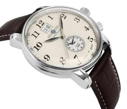 Zegarek Męski ZEPPELIN LZ127 Graf Zeppelin Dual Time 7644-5 + BOX
