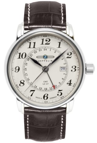 Zegarek Męski ZEPPELIN LZ127 Graf Zeppelin GMT 7642-5 + BOX