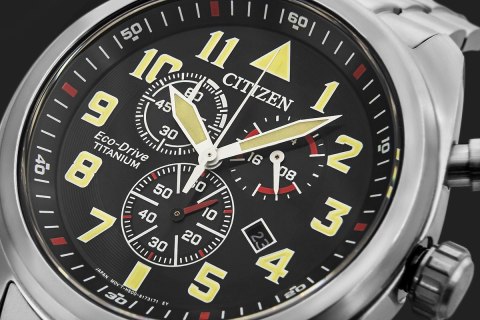 Zegarek Męski CITIZEN Super Titanium Eco-Drive AT2480-81E + BOX
