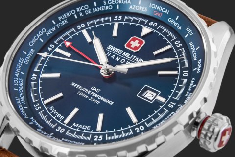 Zegarek Męski SWISS MILITARY HANOWA Afterburn GMT SMWGB0003202 + BOX