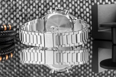Zegarek Męski TIMEX Q Timex 3-Time Zone Chronograph TW2V69800 + BOX