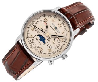 Zegarek Damski ZEPPELIN LZ121 Mediterranee Moonphase 9637-5 + BOX