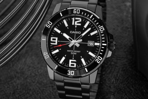 Zegarek Męski CASIO MTP-VD01B-1 + BOX