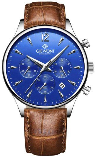 Zegarek Męski Giewont Chronograph Sapphire Brązowo Niebieski GW6310-A5
