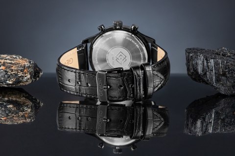 Zegarek Męski Giewont Chronograph Sapphire Czarny GW6310-A1