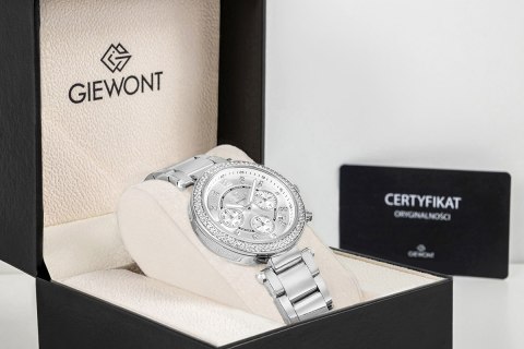 Zegarek Damski Giewont Sapphire Srebrny GW3380-B1