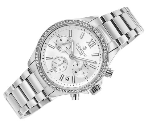 Zegarek Damski Giewont Sapphire Srebrny GW3670-B1