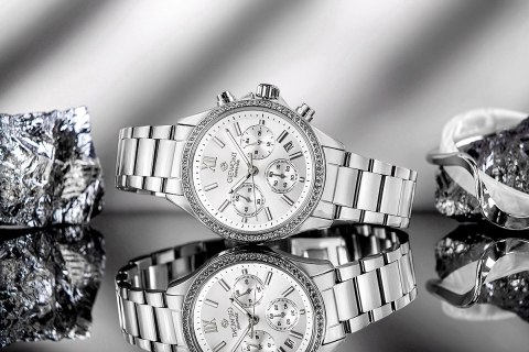 Zegarek Damski Giewont Sapphire Srebrny GW3670-B1