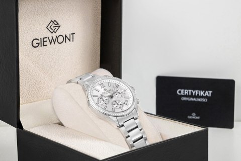 Zegarek Damski Giewont Sapphire Srebrny GW3670-B1