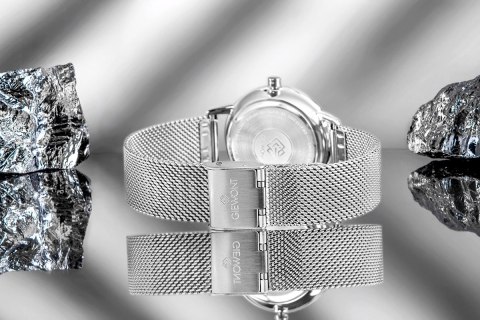 Zegarek Damski Giewont Sapphire Srebrny GW4130-B1