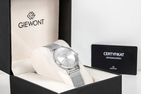 Zegarek Damski Giewont Sapphire Srebrny GW4130-B1