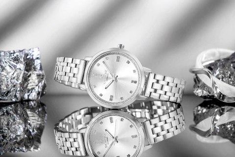 Zegarek Damski Giewont Sapphire Srebrny GW7370-B1