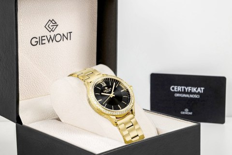 Zegarek Damski Giewont Sapphire Złoto Czarny GW1140-B4