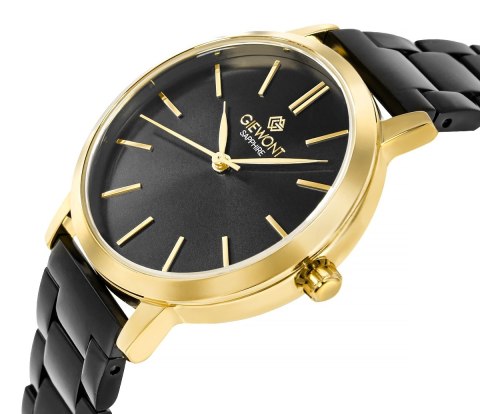Zegarek Damski Giewont Sapphire Złoto Czarny GW2360-B4