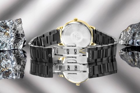 Zegarek Damski Giewont Sapphire Złoto Czarny GW2360-B4