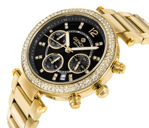 Zegarek Damski Giewont Sapphire Złoto Czarny GW3380-B3