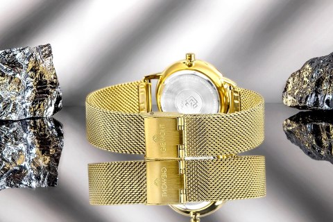 Zegarek Damski Giewont Sapphire Złoto Czarny GW4130-B3