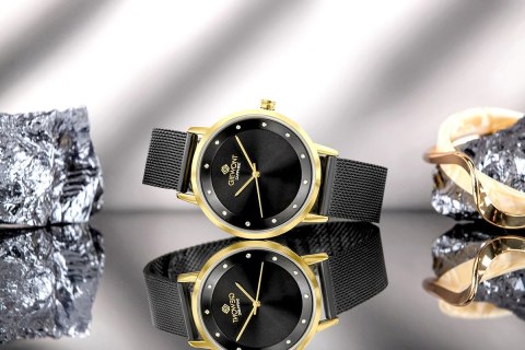 Zegarek Damski Giewont Sapphire Złoto Czarny GW4130-B4