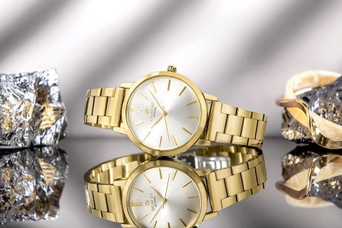 Zegarek Damski Giewont Sapphire Złoto Srebrny GW2360-B2