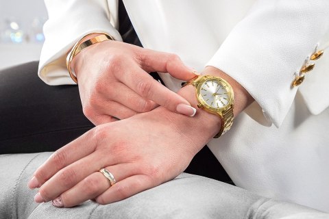 Zegarek Damski Giewont Sapphire Złoto Srebrny GW2720-B2