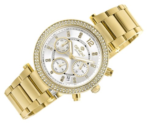 Zegarek Damski Giewont Sapphire Złoto Srebrny GW3380-B2