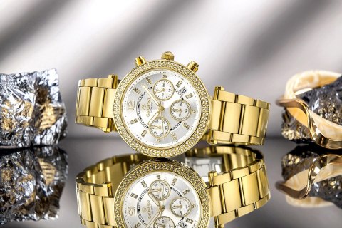 Zegarek Damski Giewont Sapphire Złoto Srebrny GW3380-B2