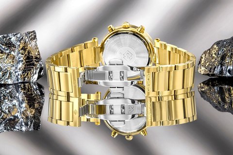 Zegarek Damski Giewont Sapphire Złoto Srebrny GW3380-B2