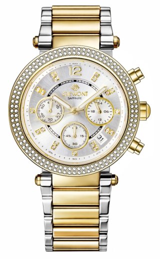 Zegarek Damski Giewont Sapphire Złoto Srebrny GW3380-B4