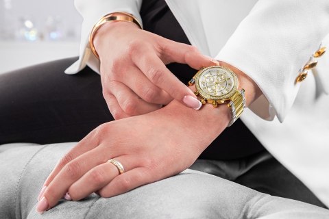 Zegarek Damski Giewont Sapphire Złoto Srebrny GW3380-B4