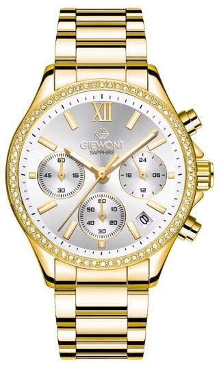 Zegarek Damski Giewont Sapphire Złoto Srebrny GW3670-B2