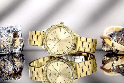 Zegarek Damski Giewont Sapphire Złoty GW1140-B3