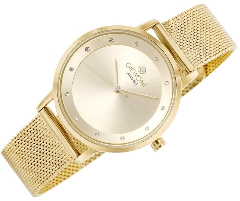 Zegarek Damski Giewont Sapphire Złoty GW4130-B2