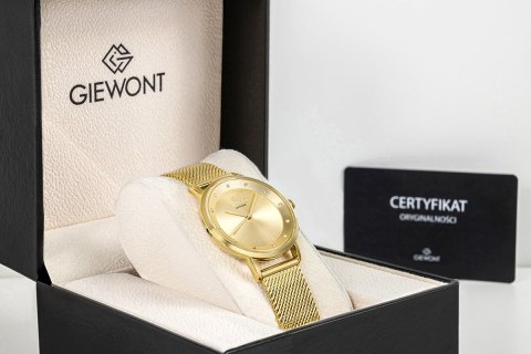 Zegarek Damski Giewont Sapphire Złoty GW4130-B2