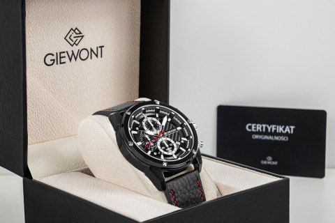 Zegarek Męski Giewont Chronograph Sapphire Czarny GW8810-A1