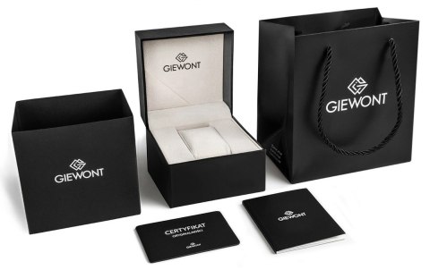 Zegarek Męski Giewont Chronograph Sapphire Srebrno Czarny GW6260-A2