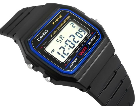 Zegarek Męski CASIO F-91W-1YEG + BOX