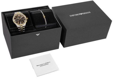 Zegarek Męski Emporio Armani Dario Chronograph AR80084SET + BOX