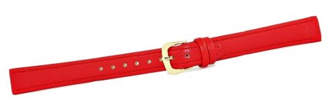 Pasek do zegarka CLASSIC - skóra 14 mm 4999-14XXL-4Z Czerwony