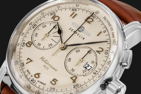 Zegarek Męski ZEPPELIN Mediterranee Chronograph 9670-5 + BOX