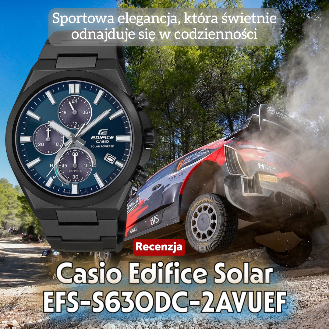 Casio Edifice Solar EFS-S630DC-2AVUEF – sportowa elegancja, która świetnie odnajduje się w codzienności