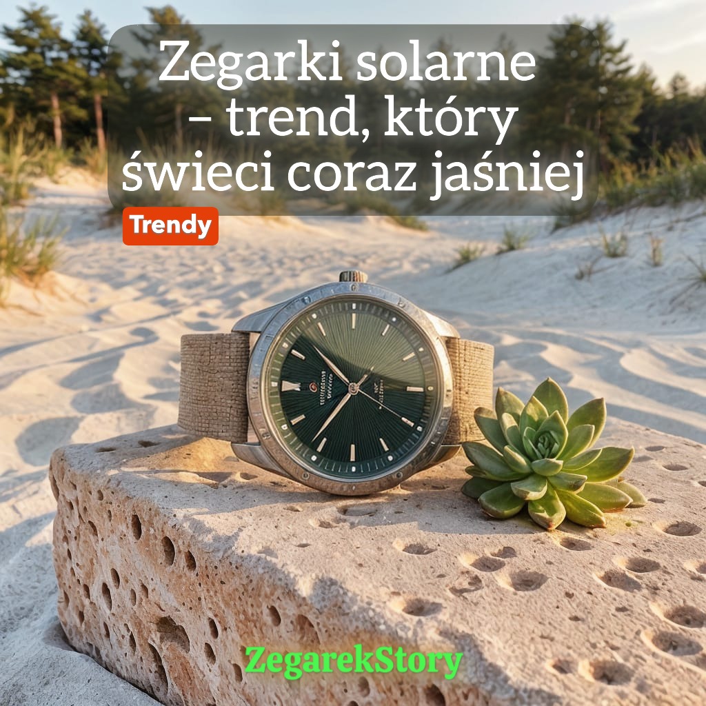 Zegarki solarne – trend, który świeci coraz jaśniej w 2026 roku